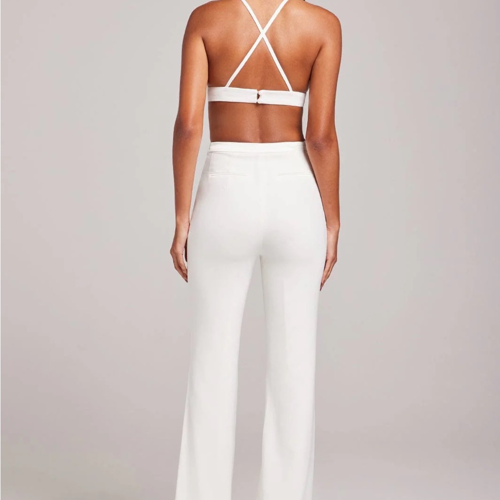 NWT NADINE MERABI Charlotte High Rise Flare Leg Trousers - Picture 2 of 11